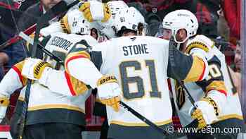 Copy of Stanley Cup playoffs daily: Knights take 1-0 lead ...