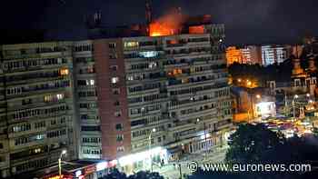 Romania: First footage shows damage after drone hits residential block near Ukraine border