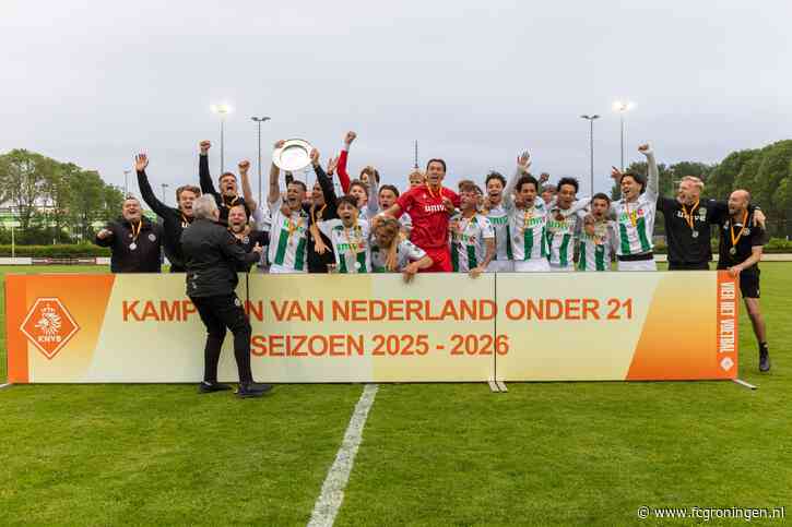 FC Groningen O21 landskampioen na 3-1 zege op De Graafschap, zaterdag en woensdag play-offs