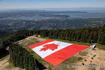 'Biggest Canadian flag' unfurled in Vancouver for World Cup, but may breach etiquette