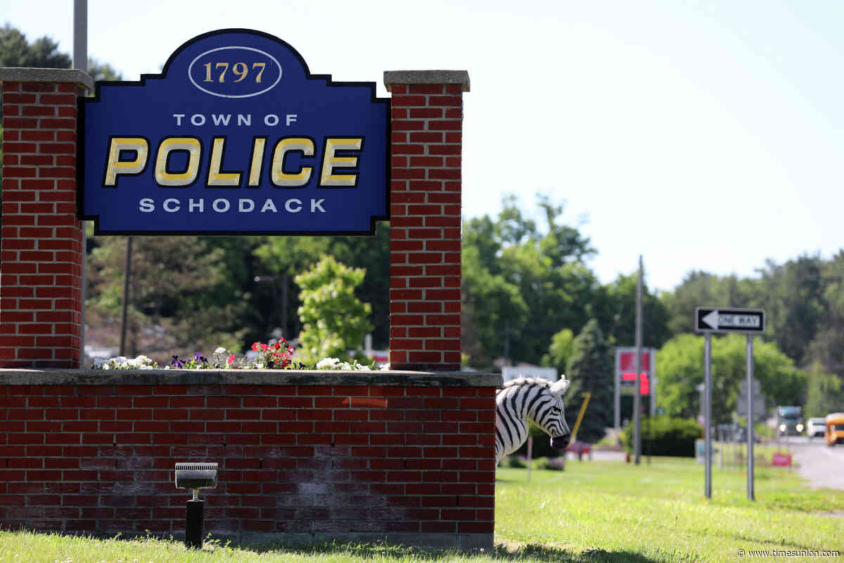 Stuffed zebra earns its stripes at Schodack Police Station