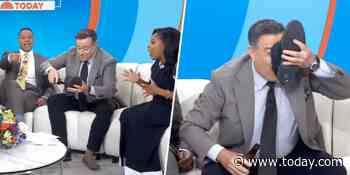 Carson Daly Chugs Beer Out Of His Shoe Live On TODAY