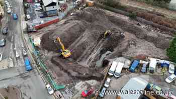 Repair work paused at demolished Swansea club where huge sinkhole opened up