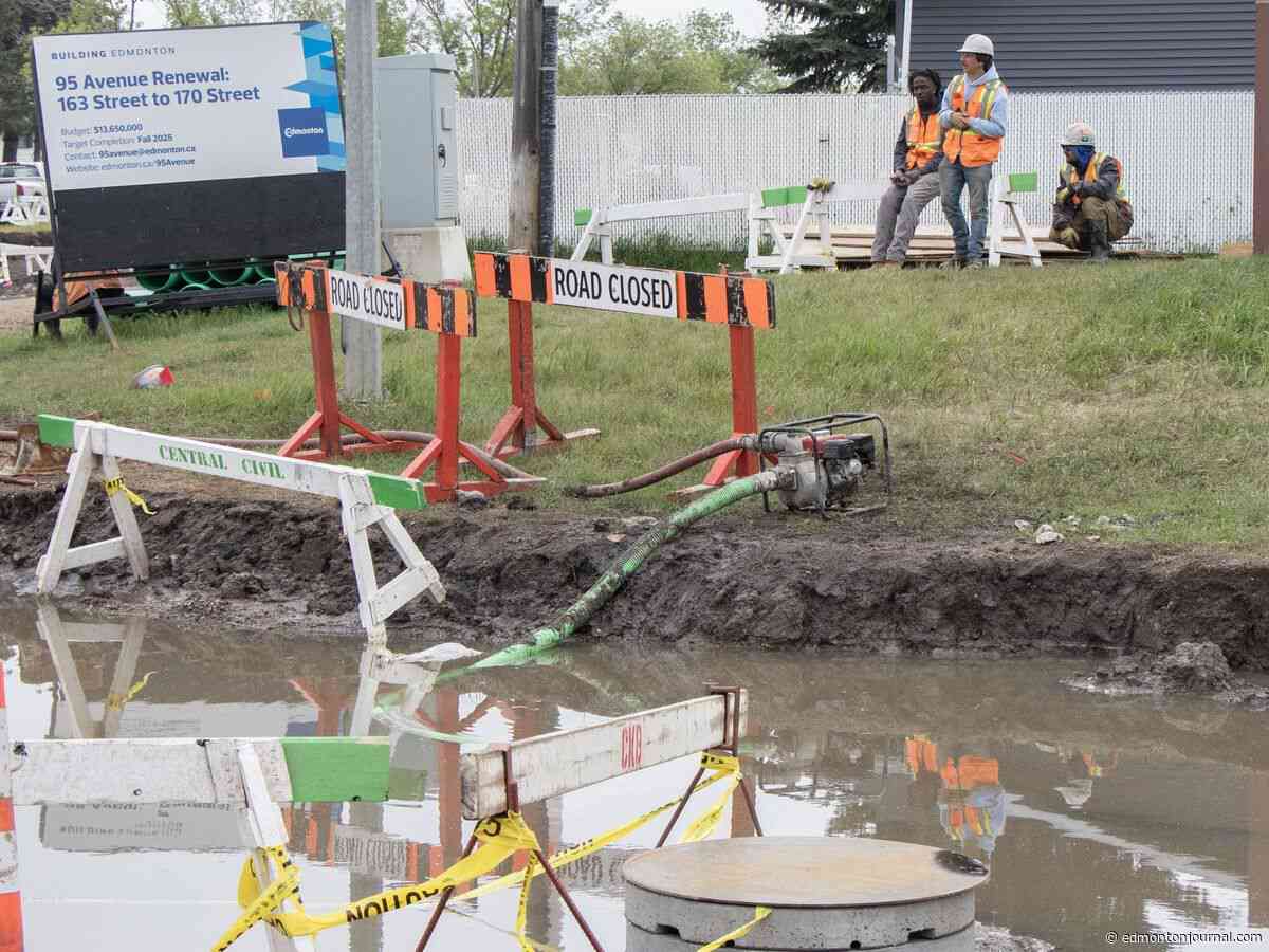 Fears of hydroplaning and underwater debris forced Yellowhead closure: city