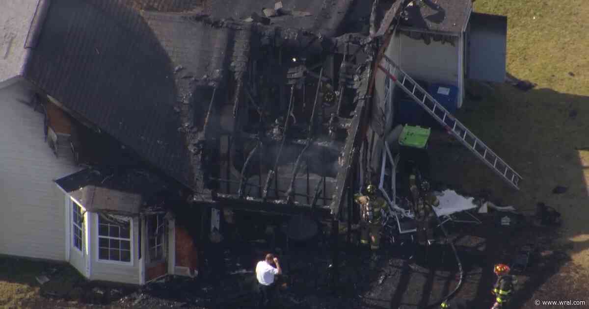 Fire damages home on Topping Lane in Knightdale