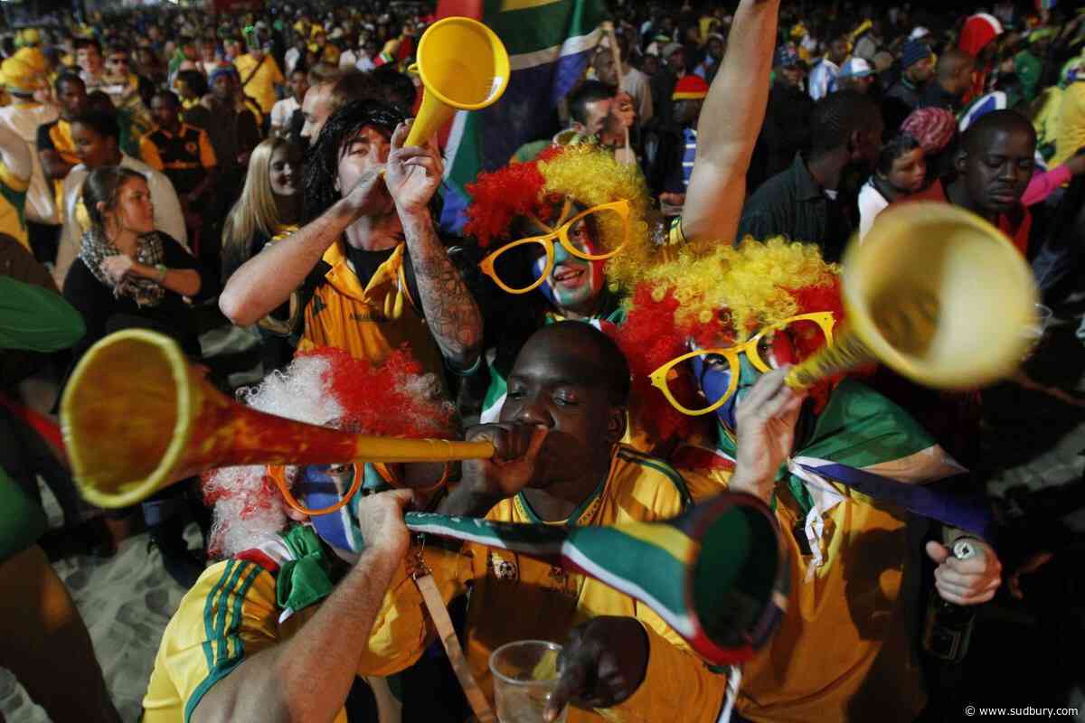 FIFA's World Cup stadium code bans vuvuzelas, says body paint isn't clothing
