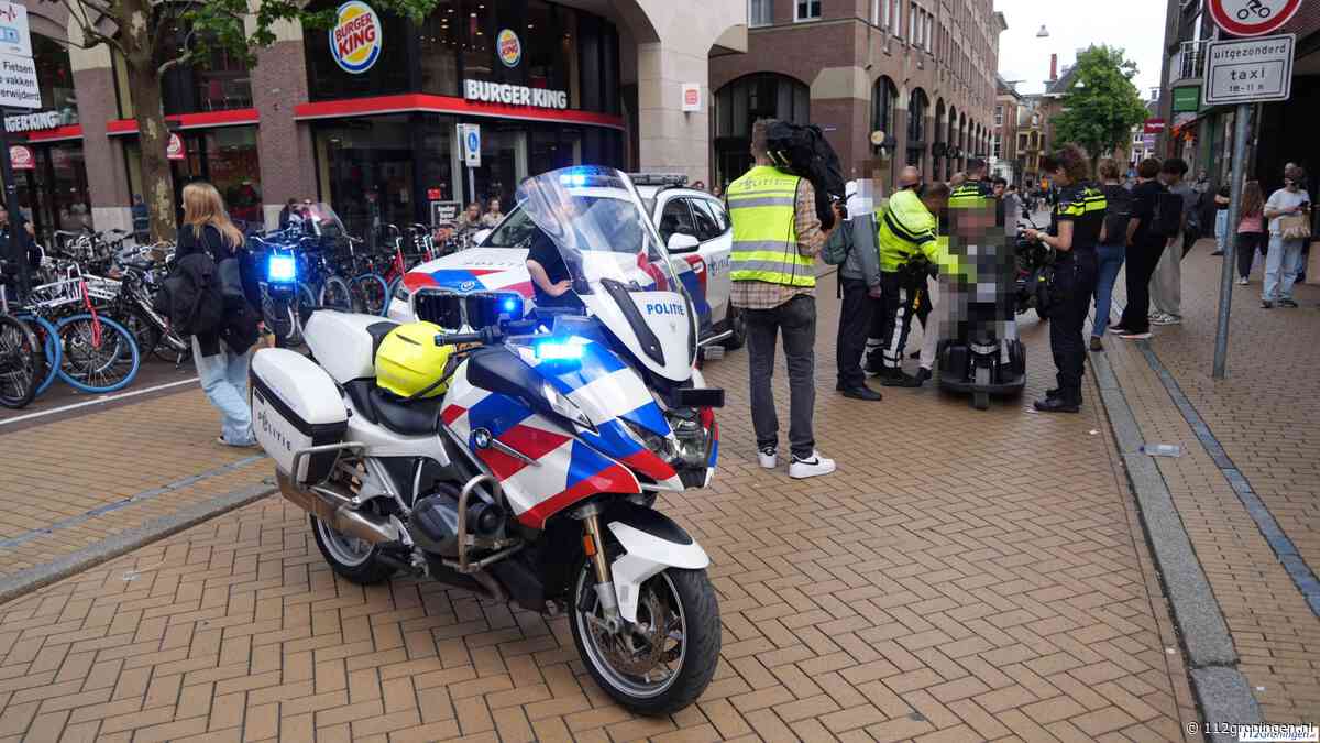 Vluchtende dief in scootmobiel raakt gewond na botsing