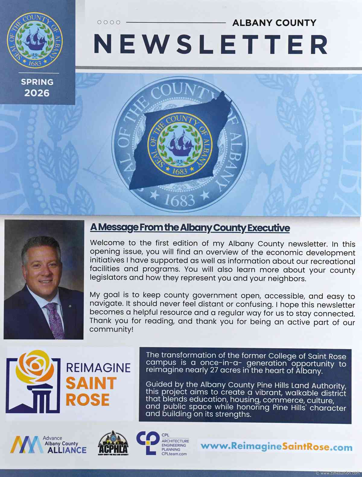 Albany County spent over $100K on newsletters excluding Republicans