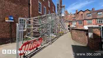 New roof to be lifted into place after fatal fire