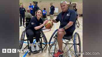 Ex-EastEnder Natalie Cassidy visits veteran centres