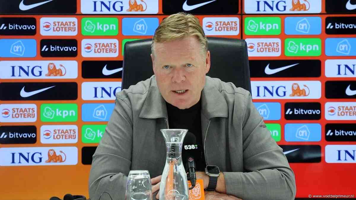 Koeman over Oranje-debutant: 'Bij momenten goed, maar ook een aantal keer slordig'