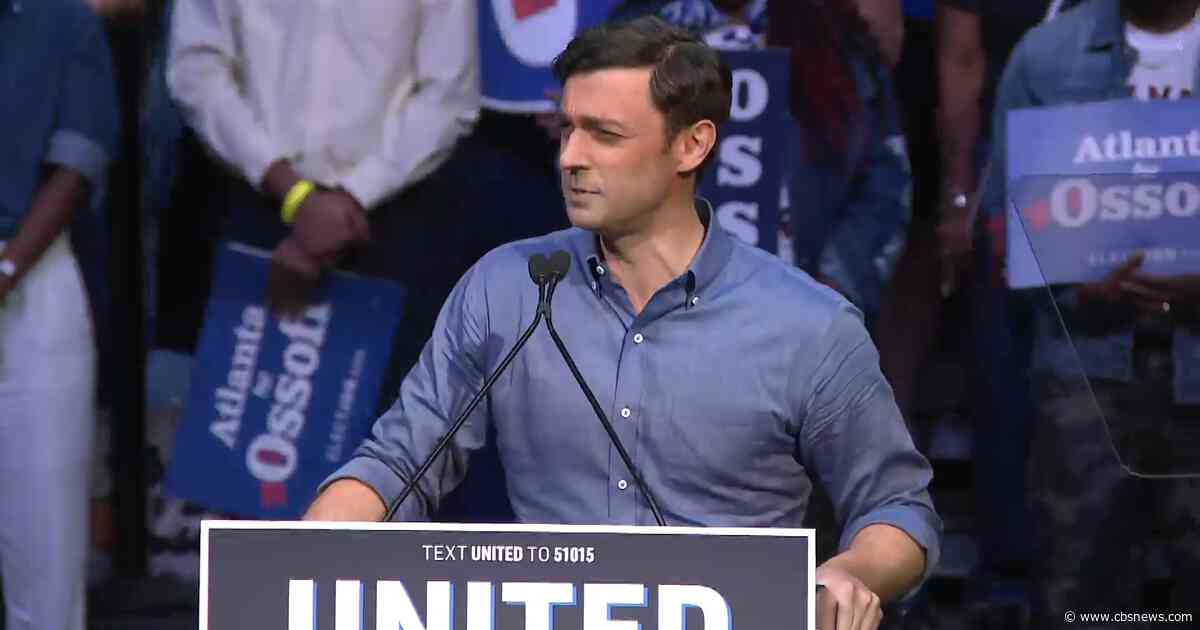 Ossoff rallies Atlanta supporters with sharp attacks on Trump, GOP rivals ahead of Georgia showdown