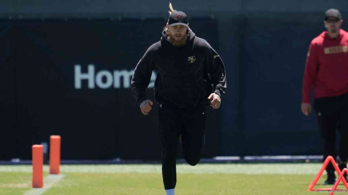 Niners' Kittle targets Week 1, says he's 'on track...
