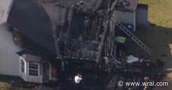 Two people displaced after fire damages home in Knightdale