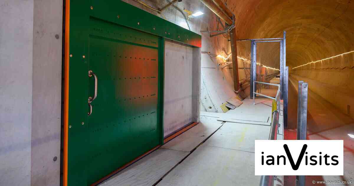 New photos show HS2’s first tunnel safety door being installed