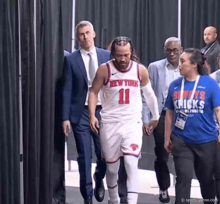 Jalen Brunson injury: Knicks star returns to NBA Finals after hurting knee