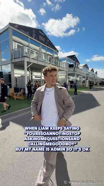 No idea who he’s even talking to #F1 #VCARB