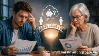 Junge und Rentner vereint in der Renten-Sorge