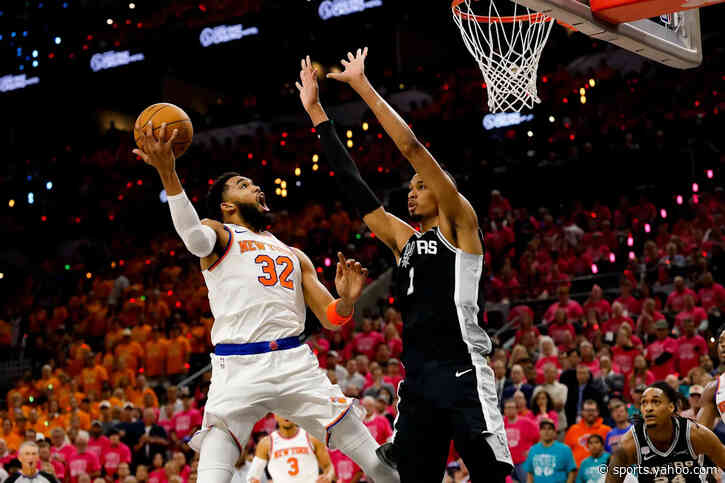 Knicks win Game 1 of NBA Finals as Brunson, Towns stifle Wembanyama, Spurs