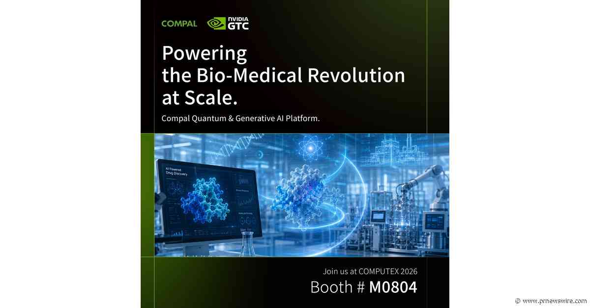 【COMPUTEX 2026】Compal Integrates Quantum Technology and AI - Partnering with Top Universities and Pharmaceutical Firms to Build a Biotech AI Platform