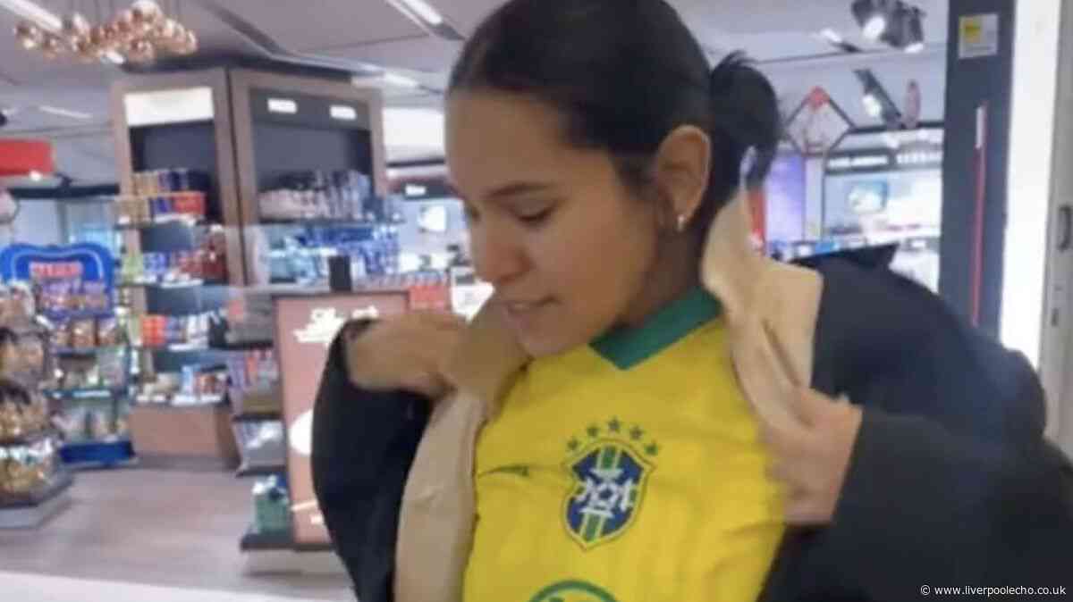 Woman avoids Ryanair extra fee by wearing all the clothes from her bag