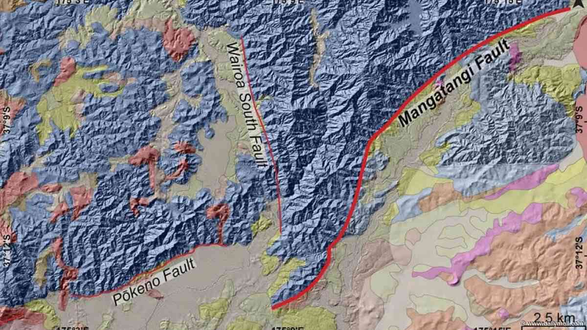 A huge earthquake could strike in New Zealand: Scientists discover an active fault line running through Auckland - and warn it could spark a 6.8 magnitude tremor at any time