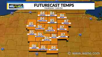 The warmest air of the season is on the way