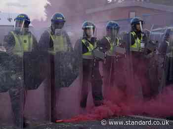 Two men charged over protest riot after Henry Nowak murder
