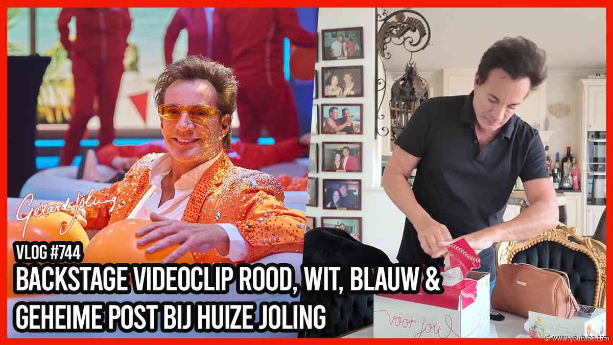 BACKSTAGE VIDEOCLIP ROOD, WIT, BLAUW & GEHEIME POST IN HUIZE JOLING - GERARD JOLING -  VLOG #744