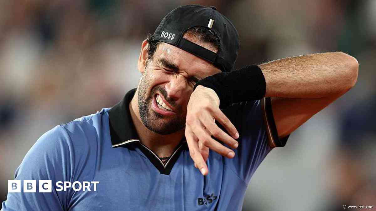 Berrettini tired of retiring as injury ends French Open hopes