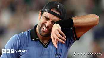 Berrettini tired of retiring as injury ends French Open hopes