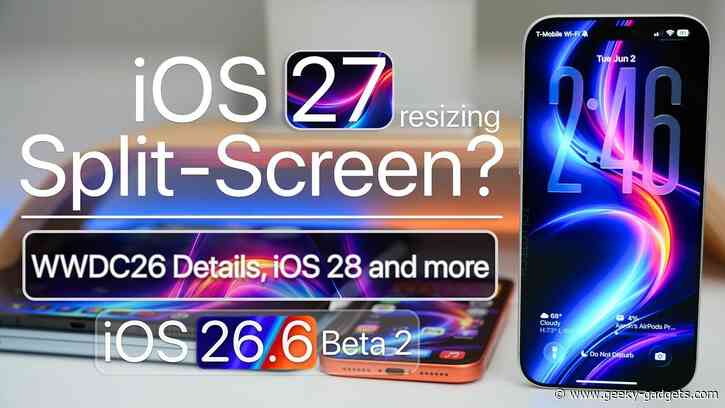 Huge Apple Leaks Reveal iOS 27 Split View and iPhone 18 Pro Details