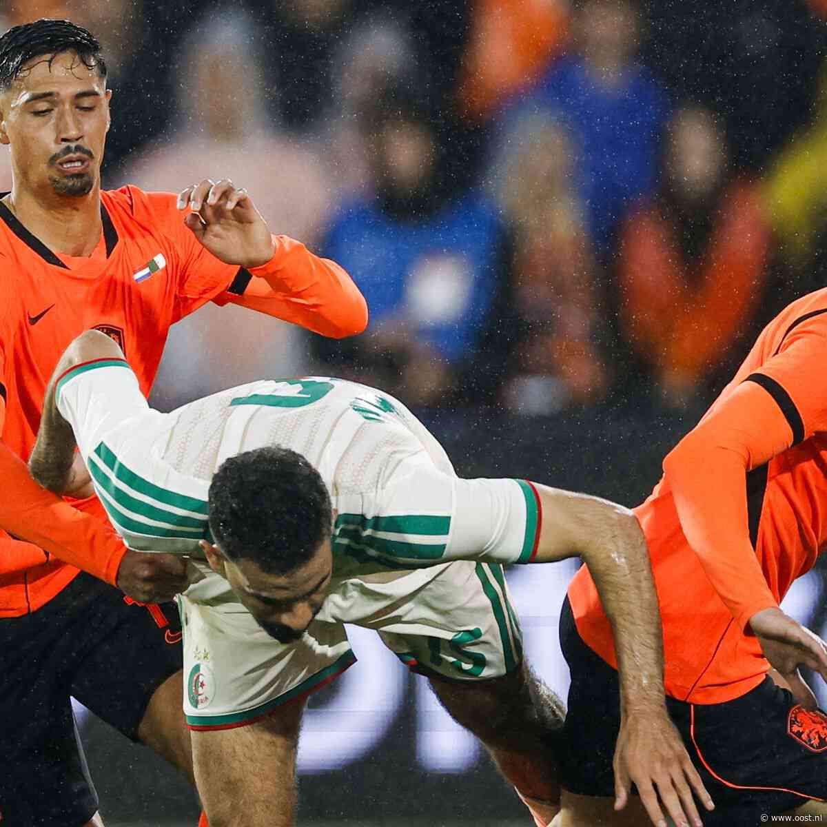 Overijsselaars met Oranje onderuit tegen Algerije in uitzwaaiwedstrijd