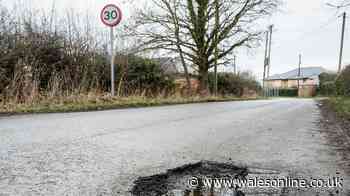 Huge increase in number of potholes reported in Carmarthenshire