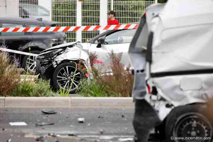 Garde à vue levée pour le chauffeur à l’origine de l’impressionnant carambolage à Antibes : la thèse de l’accident privilégiée