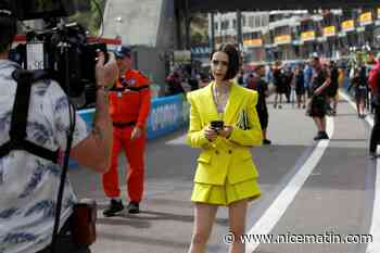 La série « Emily in Paris » et sa star Lily Collins, en plein tournage dans la pitlane du Grand Prix F1 de Monaco