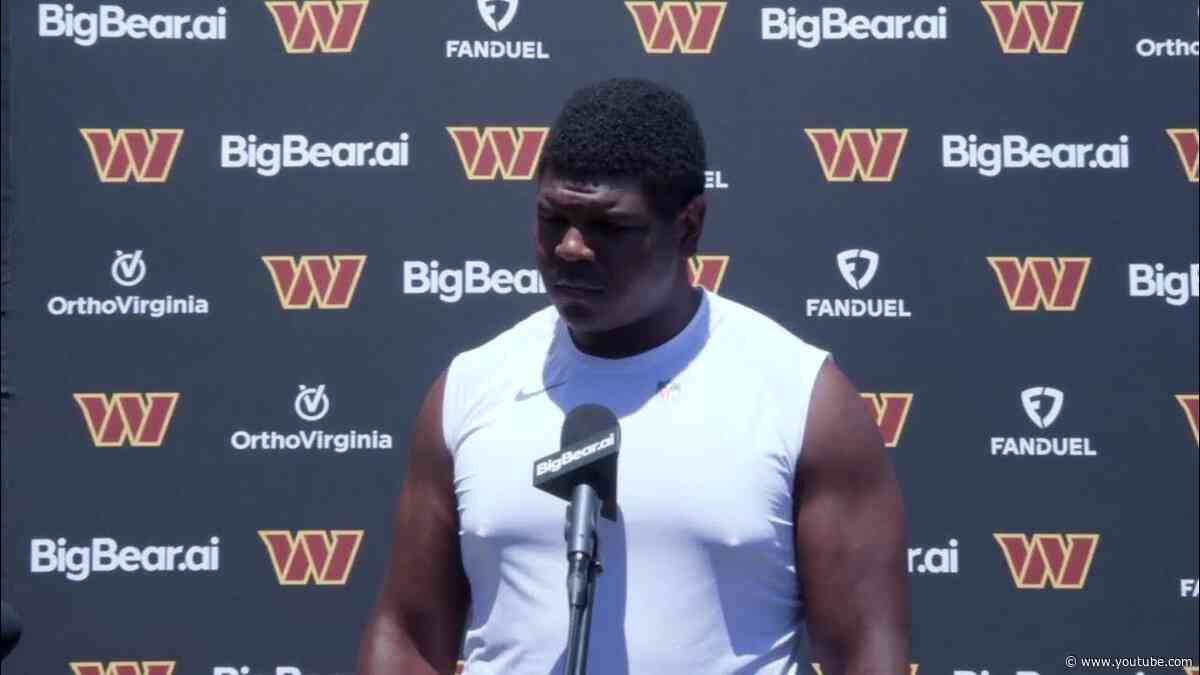 LIVE: OL Josh Conerly Jr. Speaks to the Media After Today's OTA