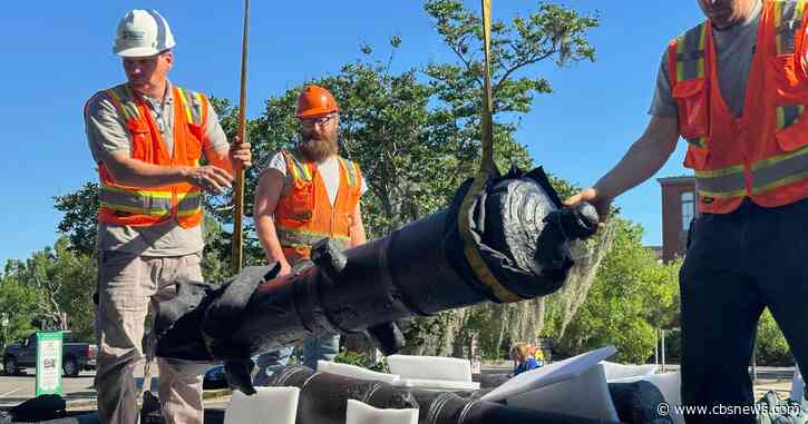 Georgia museum receives 17 Revolutionary War cannons discovered beneath Savannah River