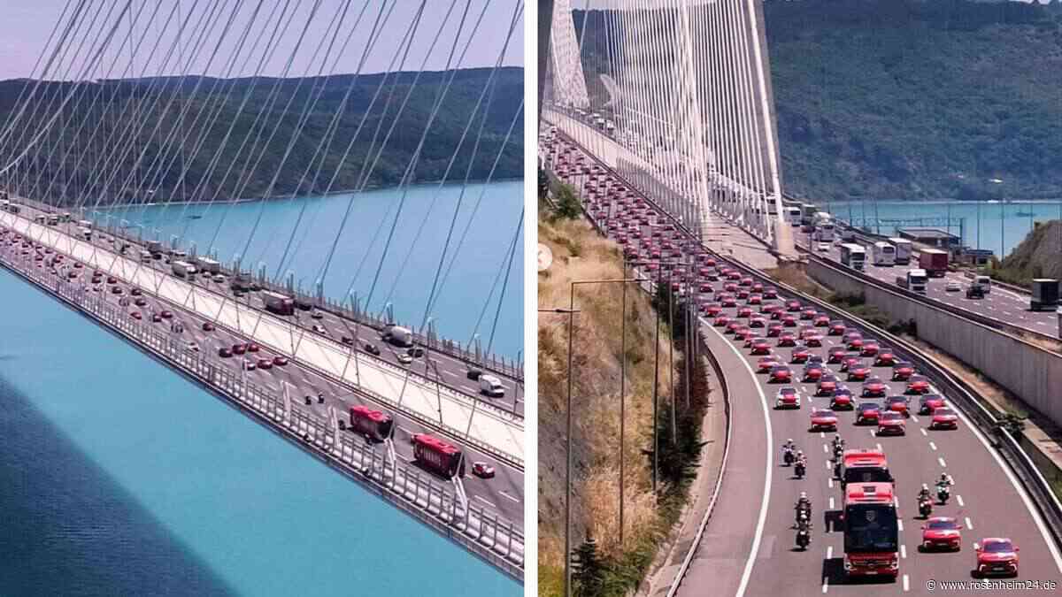 WM-Konvoi der Türkei sorgt für epische Aufnahmen