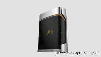 Geometric Future Model 9: Riesiger Aluminium-Tower in geschwungener Form