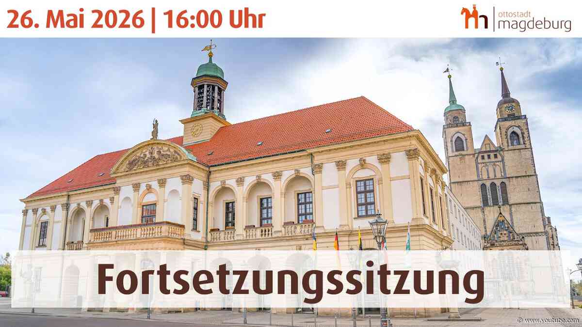 Stadtratssitzung vom 26. Mai 2026 (Fortsetzung)