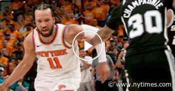 Knicks Overcome 14-Point Deficit to Take Game 1 of N.B.A. Finals