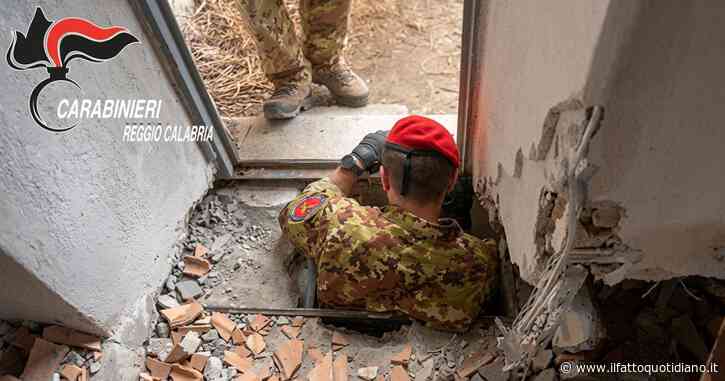 Scoperto un bunker con cunicoli di 120 metri e camere di fuga in provincia di Reggio Calabria