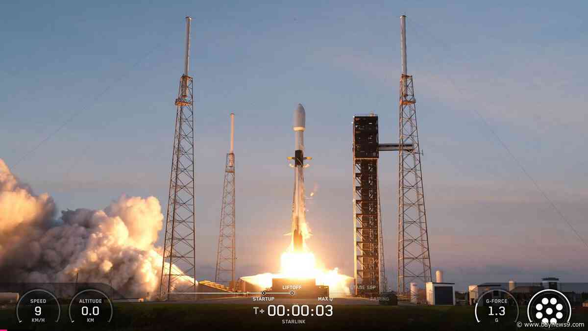 SpaceX successfully launches Falcon 9 carrying Starlink satellites