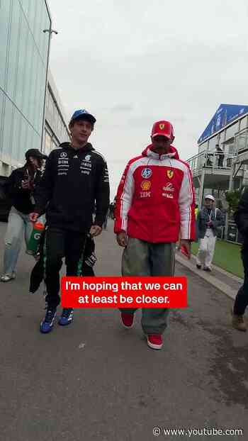 Kimi’s already excited for the next one 🇲🇨🤩  See you in Monaco, LH 🤝 #mercedesf1 #kimiantonelli #f1