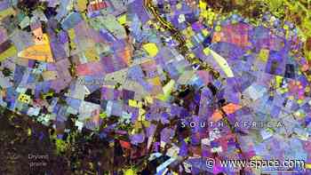 A rainbow patchwork quilt shows agriculture from space | Space photo of the day for June 4, 2026