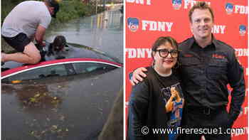 Off-duty FDNY firefighter saves driver from flooded car
