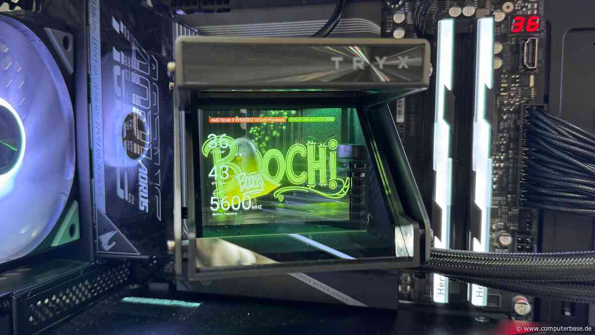 Tryx AiO-Kühler: Over-the-Top-Displays und Holo-Bildschirm fallen auf