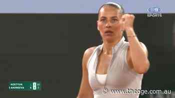 26-shot leads to Kostyuk fist pump