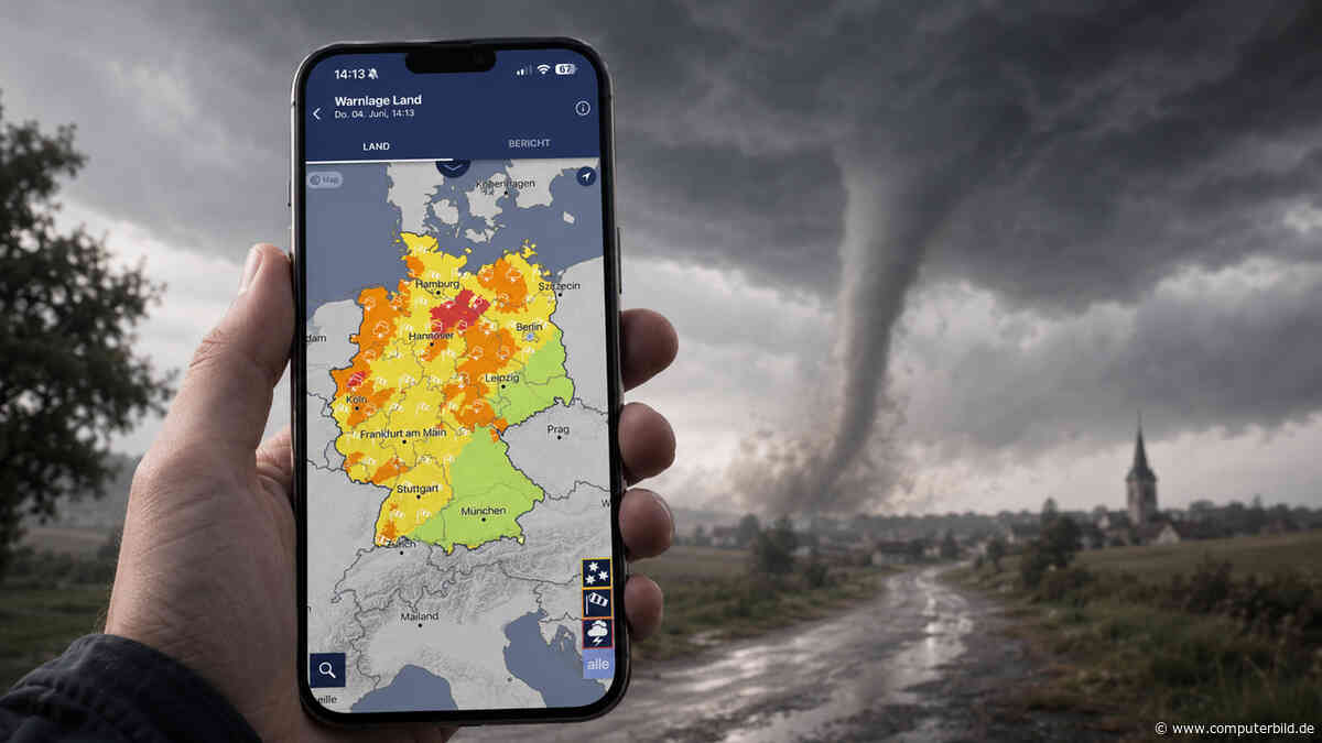 Tornados in Deutschland: Diese Apps warnen rechtzeitig